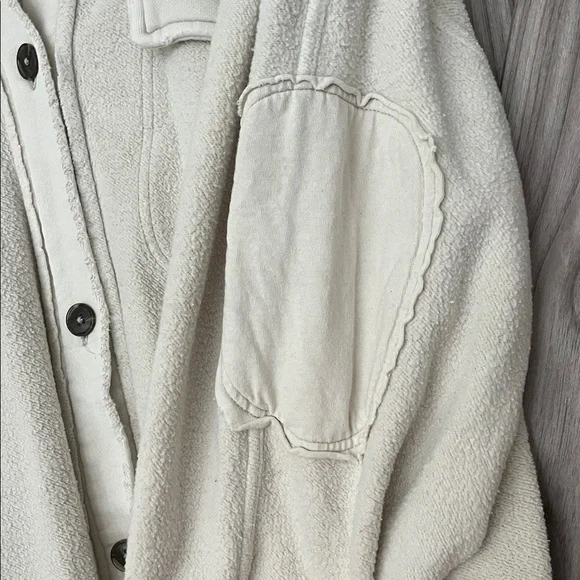 Free People Cream Teddy Jacket - Picture 3 of 4